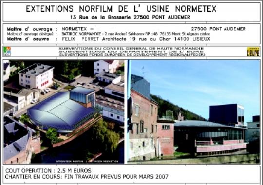 Extension usine Normetex - Norfilm